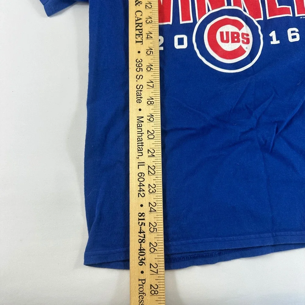 Mens M Chicago Cubs NLDS National League Division Winner 2016 Royal Blue T Shirt